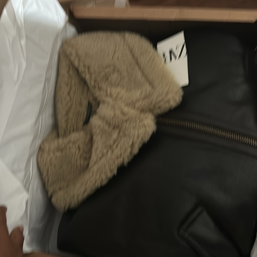 Zara double faced biker/ aviator jacket - Picture 10 of 13